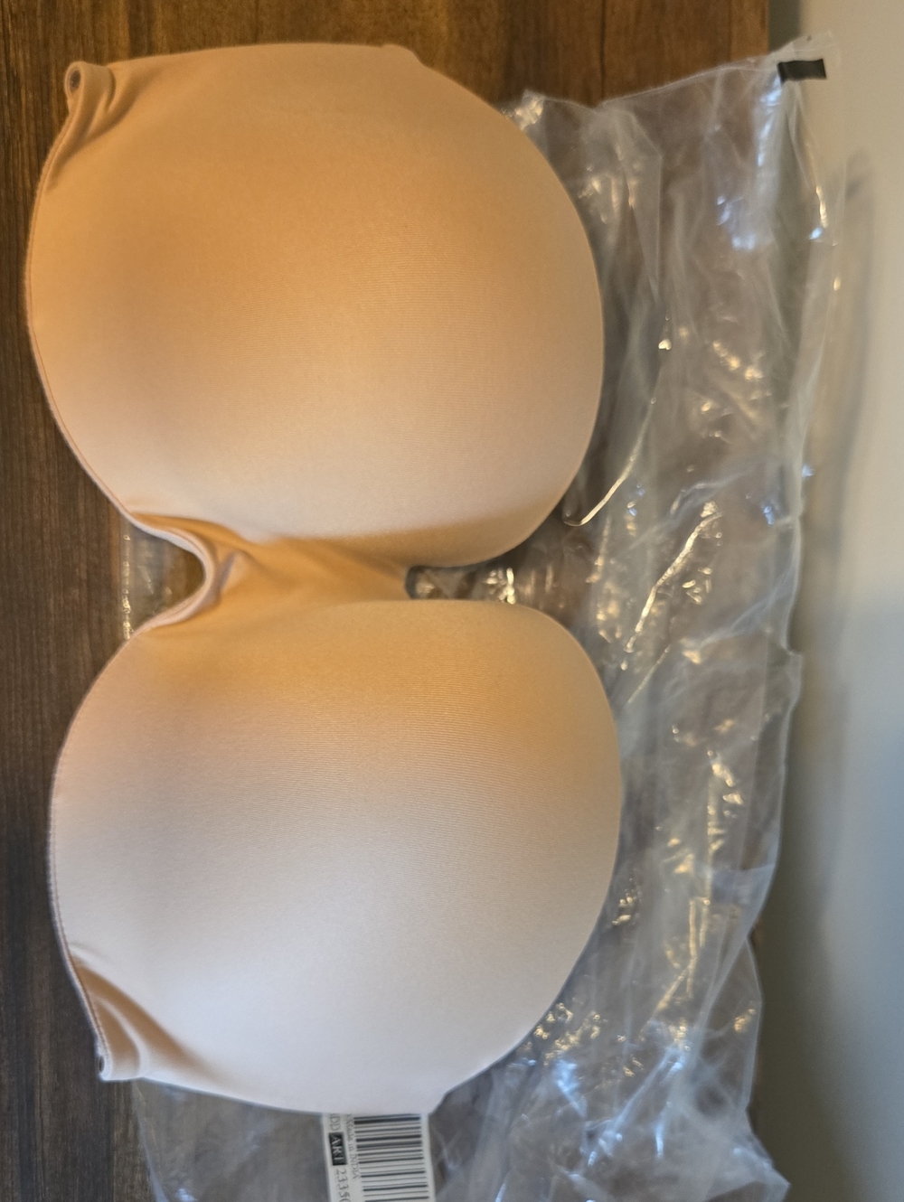 Victoria's Secret Beige Strapless Bra 38DD NWT
